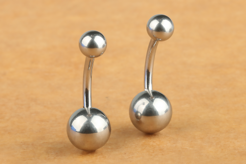 Navel Jewelry lady piercing jewelry Body piercing jewelry ASTM F136 Titanium Doubles Balls 1.6*10*5/8mm 1.6*12*5/8mm ASTM F136-W03