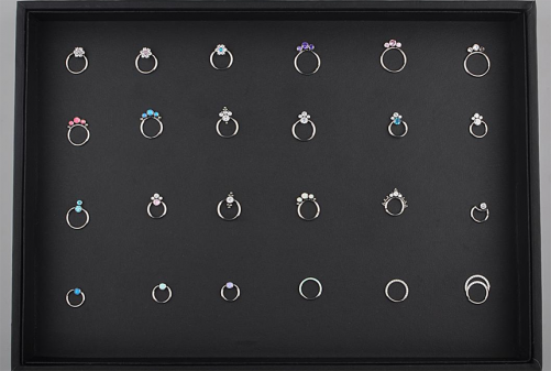 Nine Safe Piercing Small Jewelry Display Box Flat DIS-91
