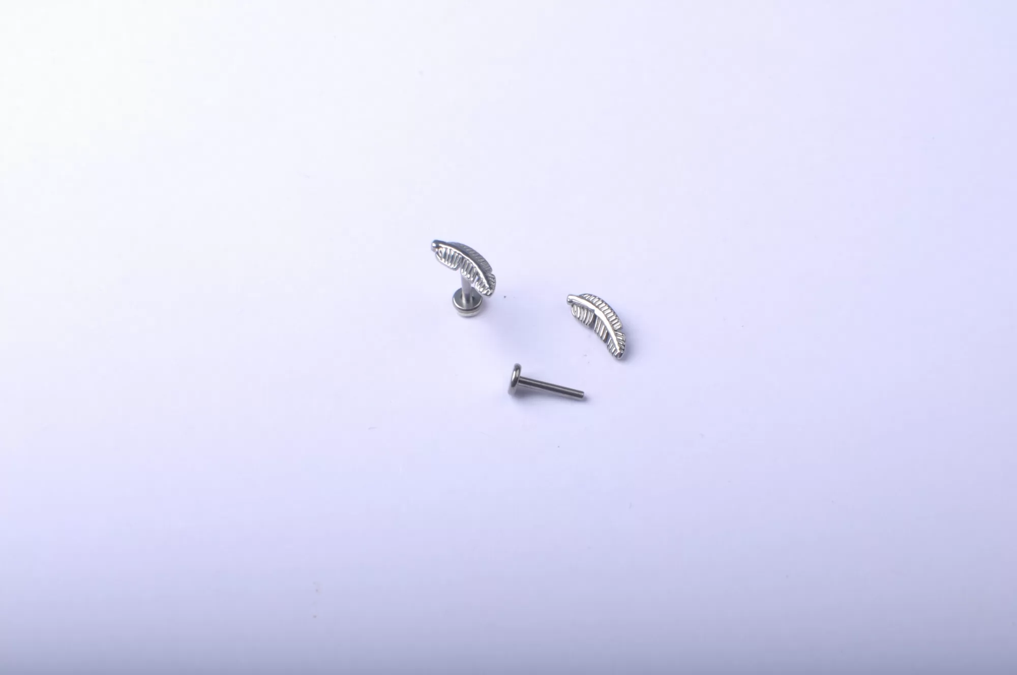Piercing Jewelry Titanium ASTM F136 Leaves Ear Piercing Jewelry P001+P100