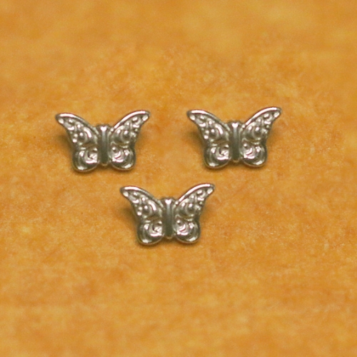 Personalised 5mm dainty butterfly DIY sliding beads for kids bracelets making titanium threaded body  piercing replacement --P115